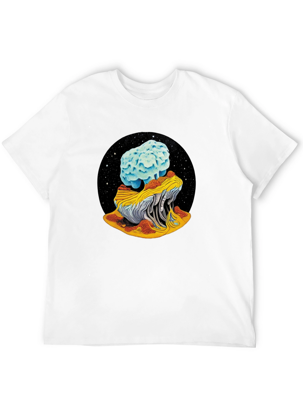 Cosmic Mushroom Tee - Black Unisex