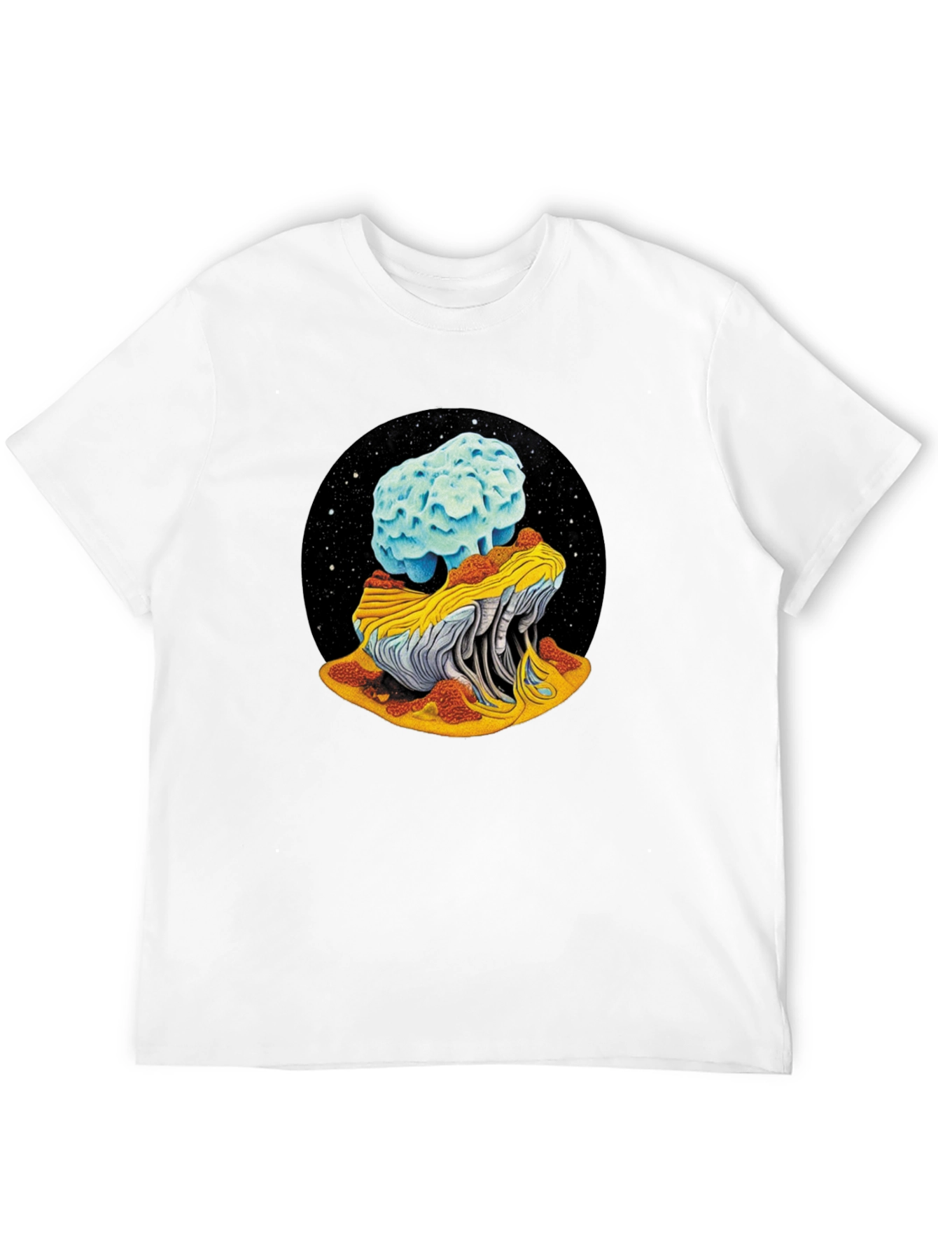 Cosmic Mushroom Tee - Black Unisex