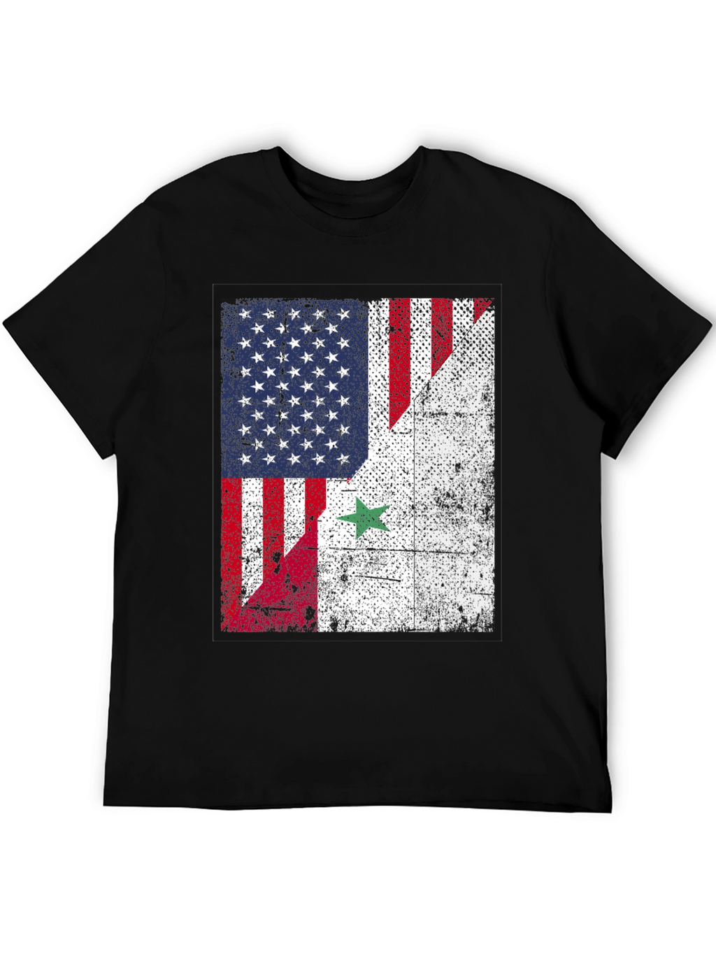 USA Syria Flag T-Shirt