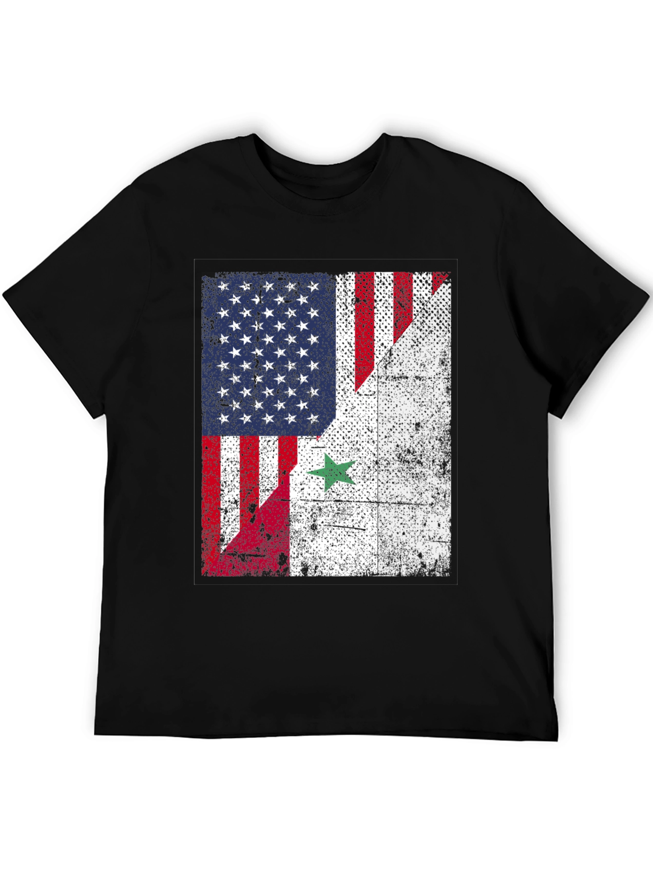 USA Syria Flag T-Shirt