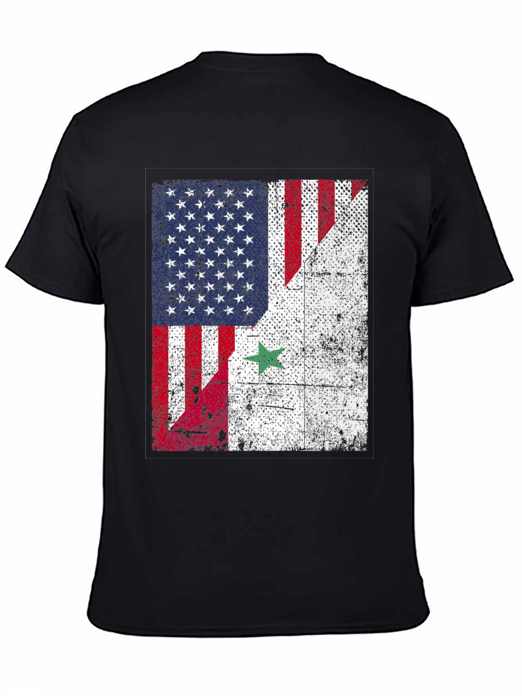 USA Syria Flag T-Shirt