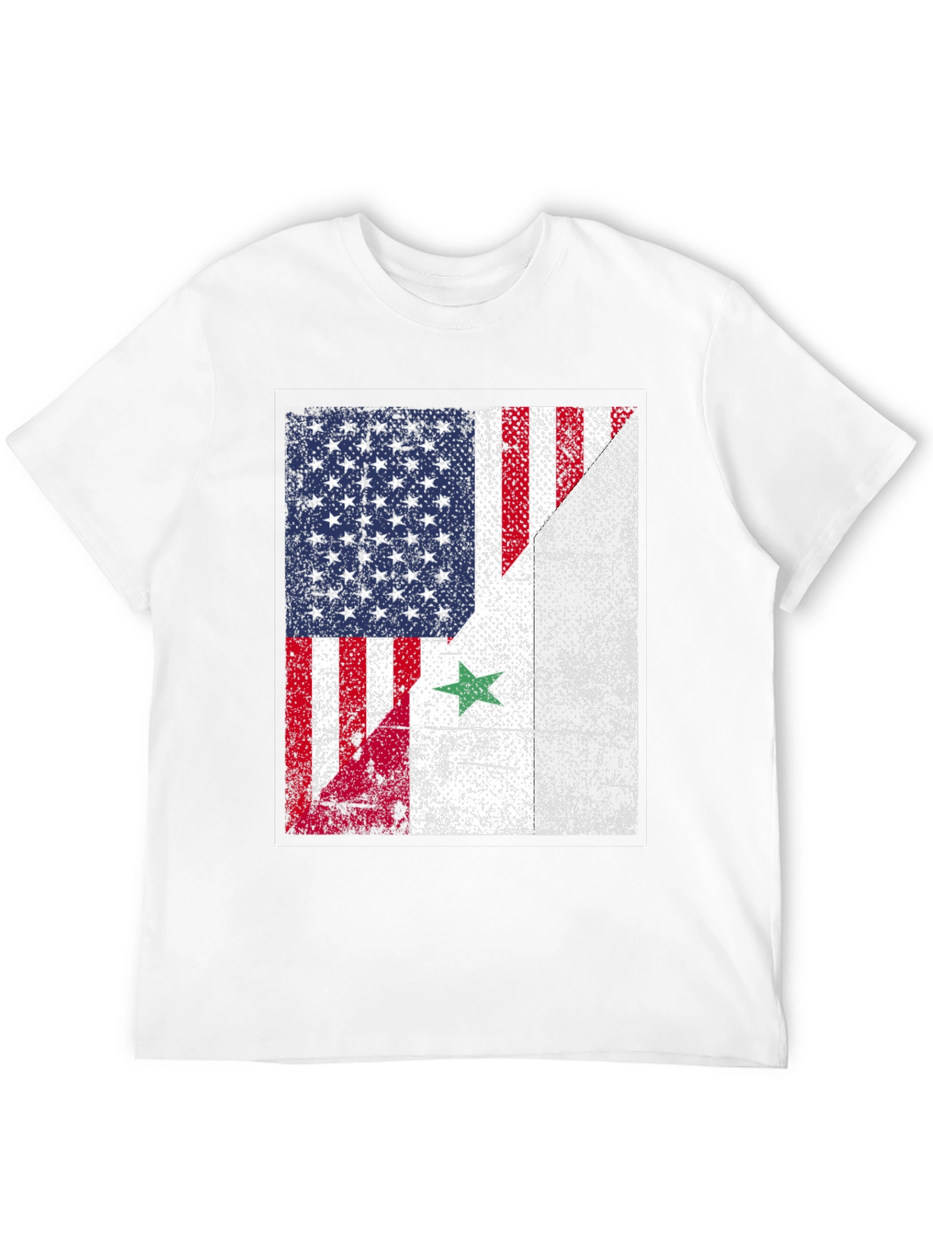 USA Syria Flag T-Shirt