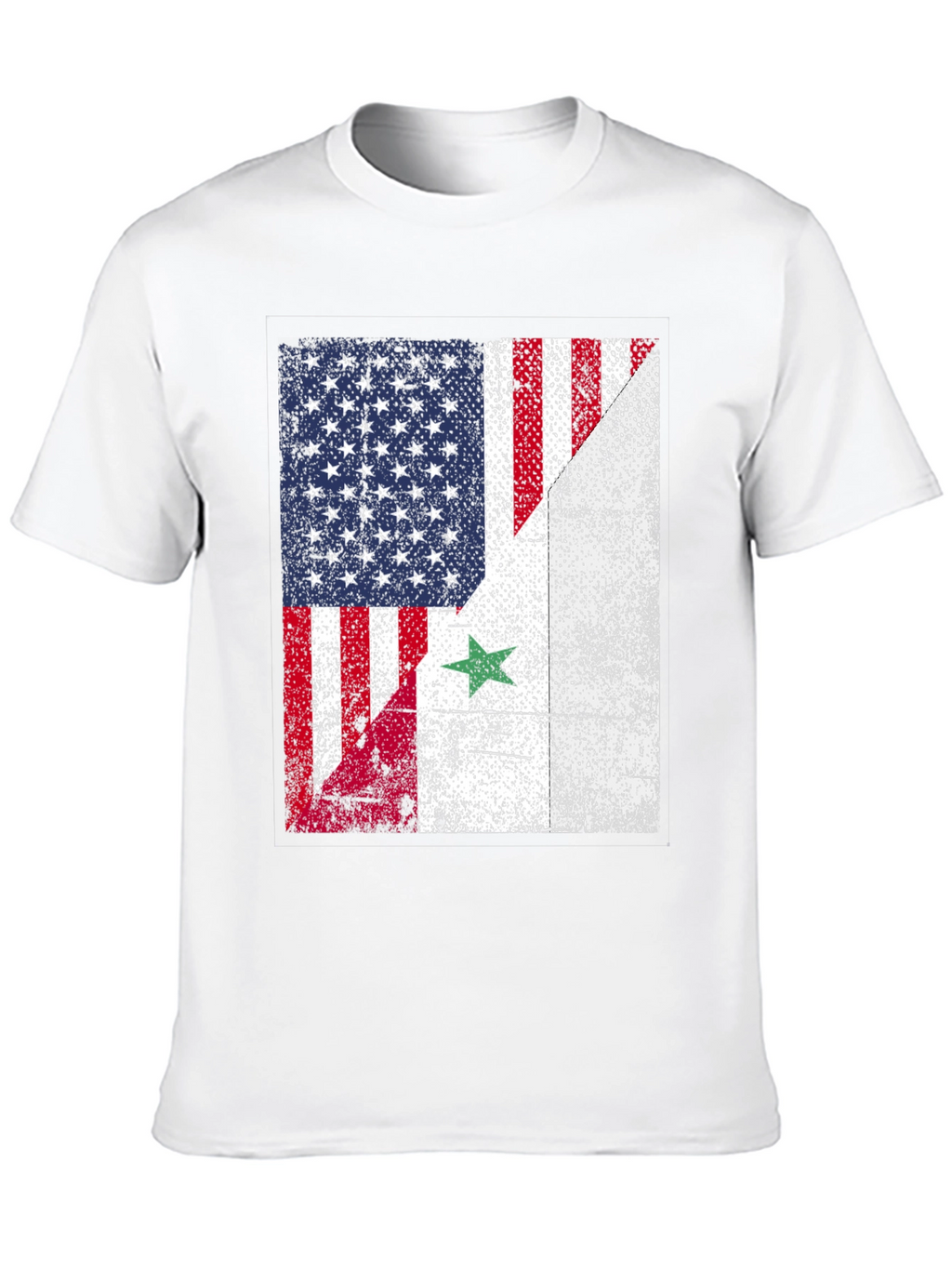 USA Syria Flag T-Shirt