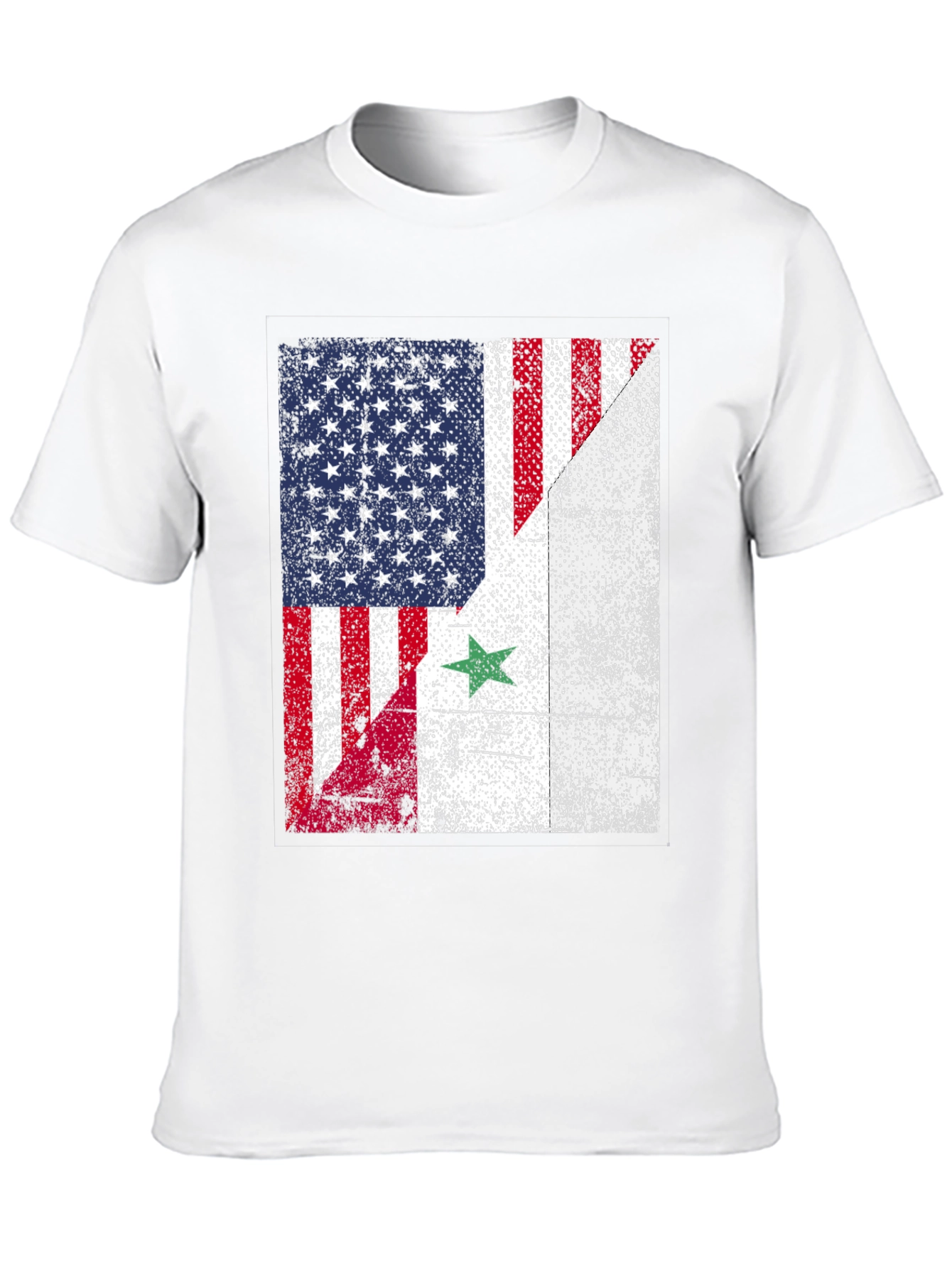 USA Syria Flag T-Shirt
