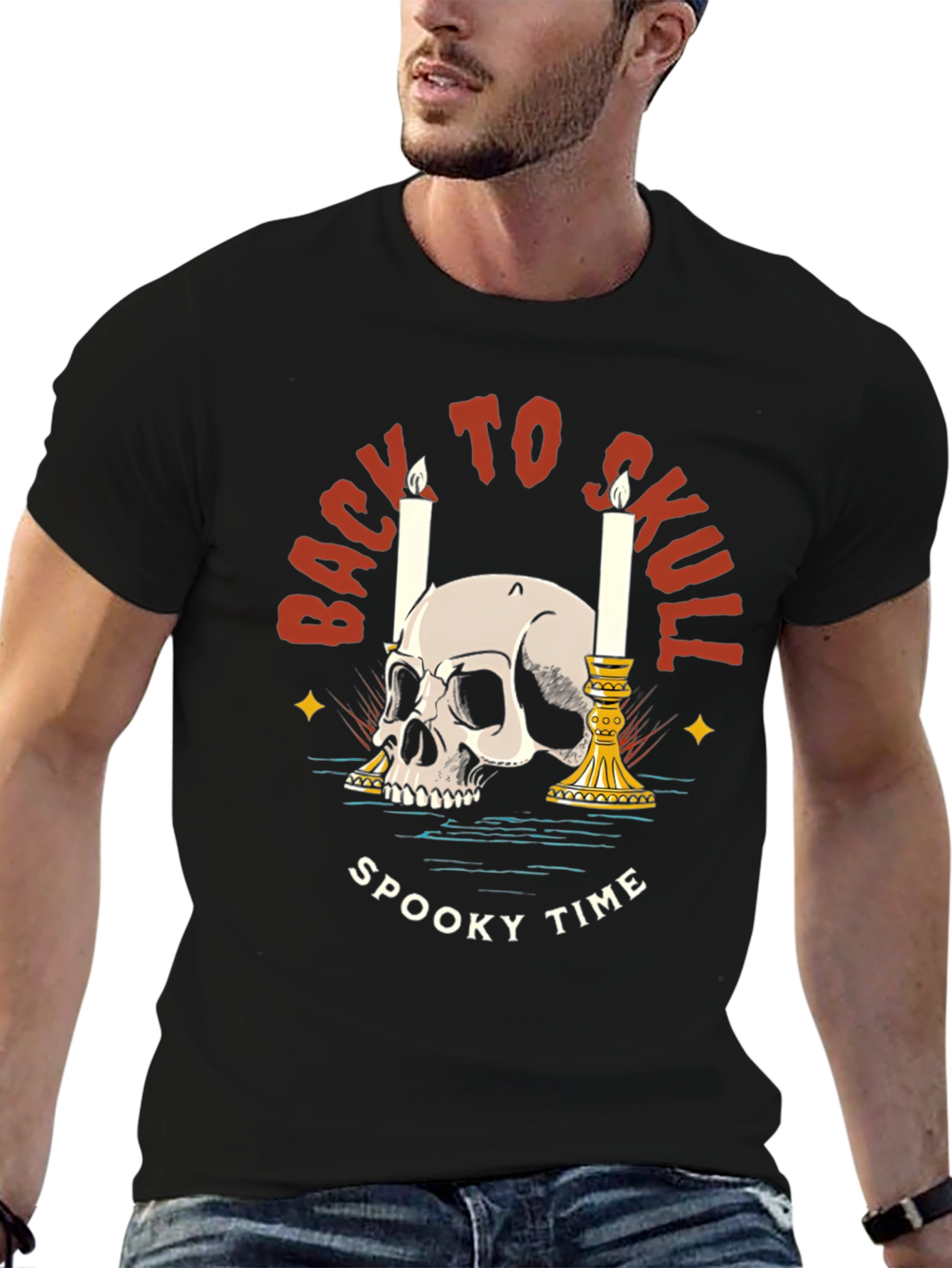 Back to Skull Spooky Time T-Shirt