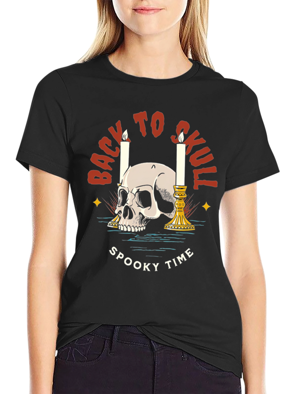 Back to Skull Spooky Time T-Shirt