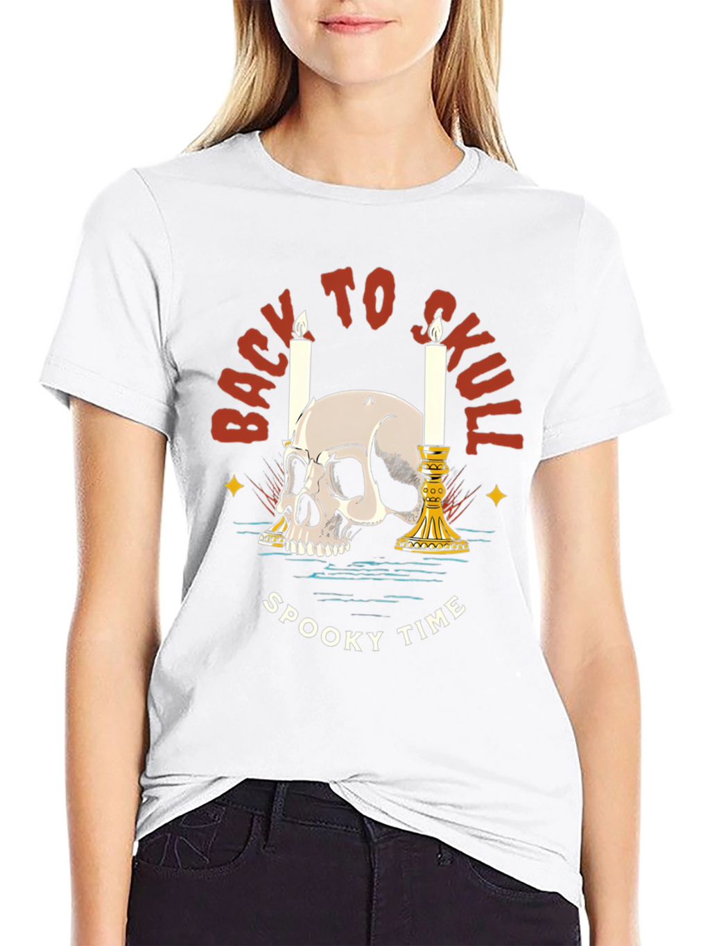 Back to Skull Spooky Time T-Shirt