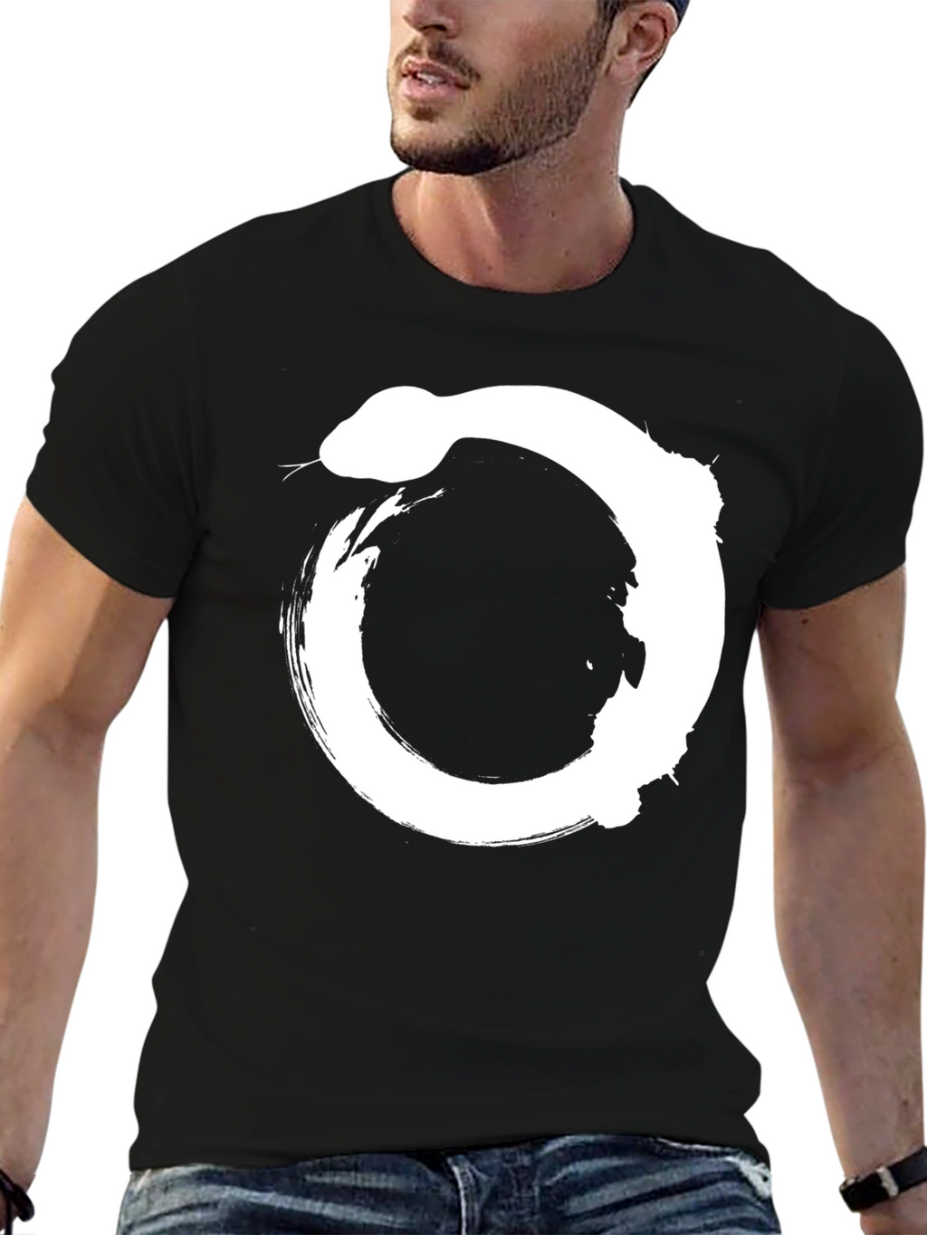 Ouroboros Snake Circle Graphic T-Shirt - Unisex