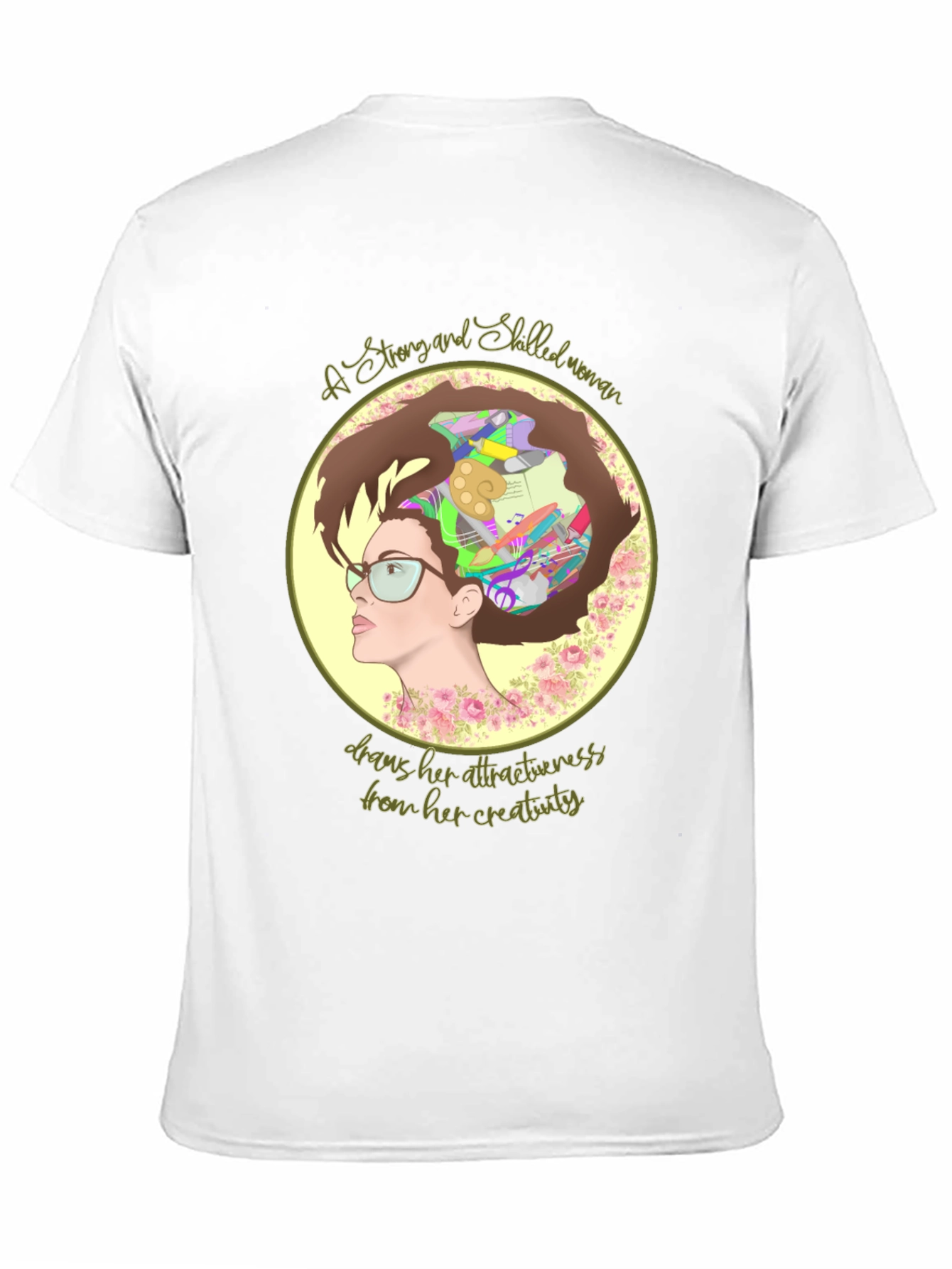 Creative Woman T-Shirt - Artistic Design