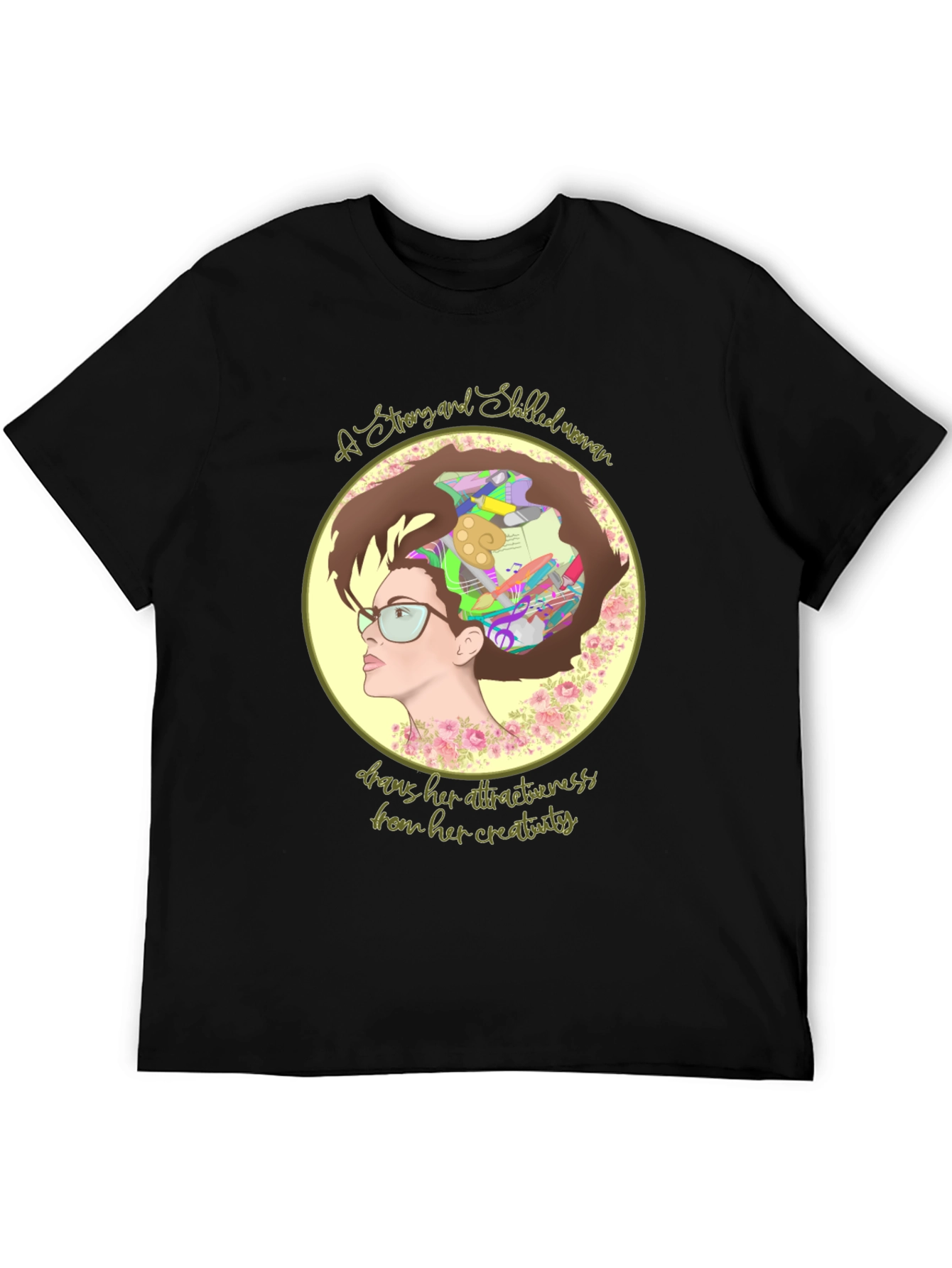 Creative Woman T-Shirt - Artistic Design