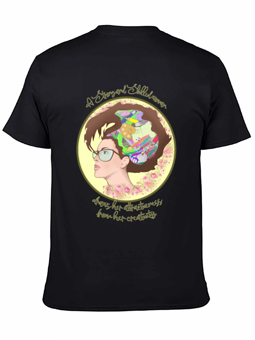 Creative Woman T-Shirt - Artistic Design