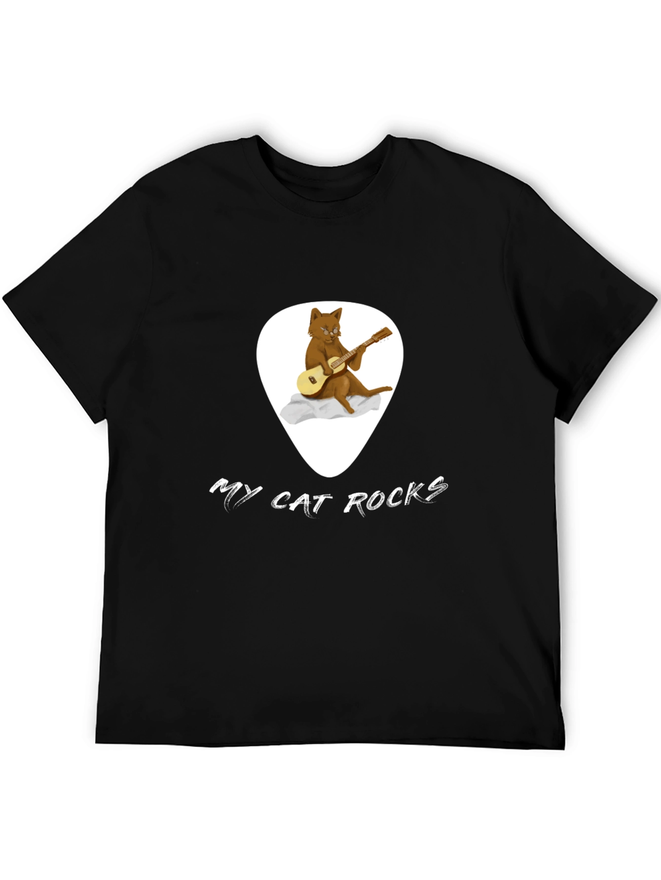 My Cat Rocks Black T-Shirt