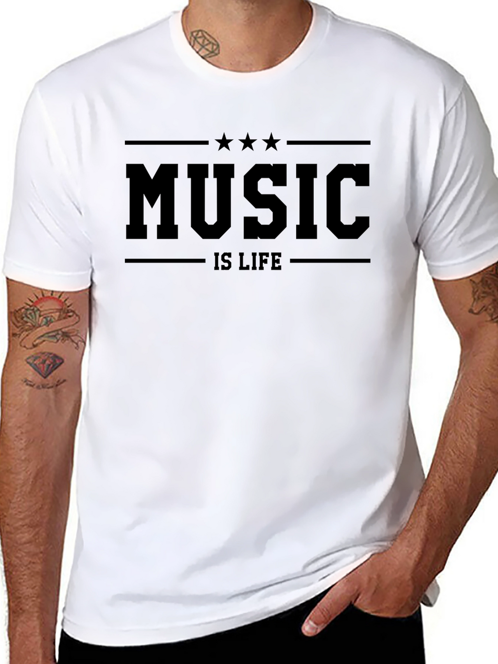 Music is Life Graphic T-Shirt