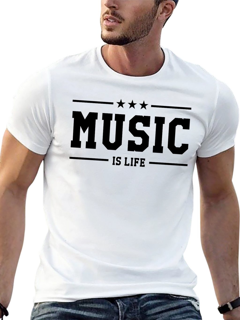 Music is Life Graphic T-Shirt