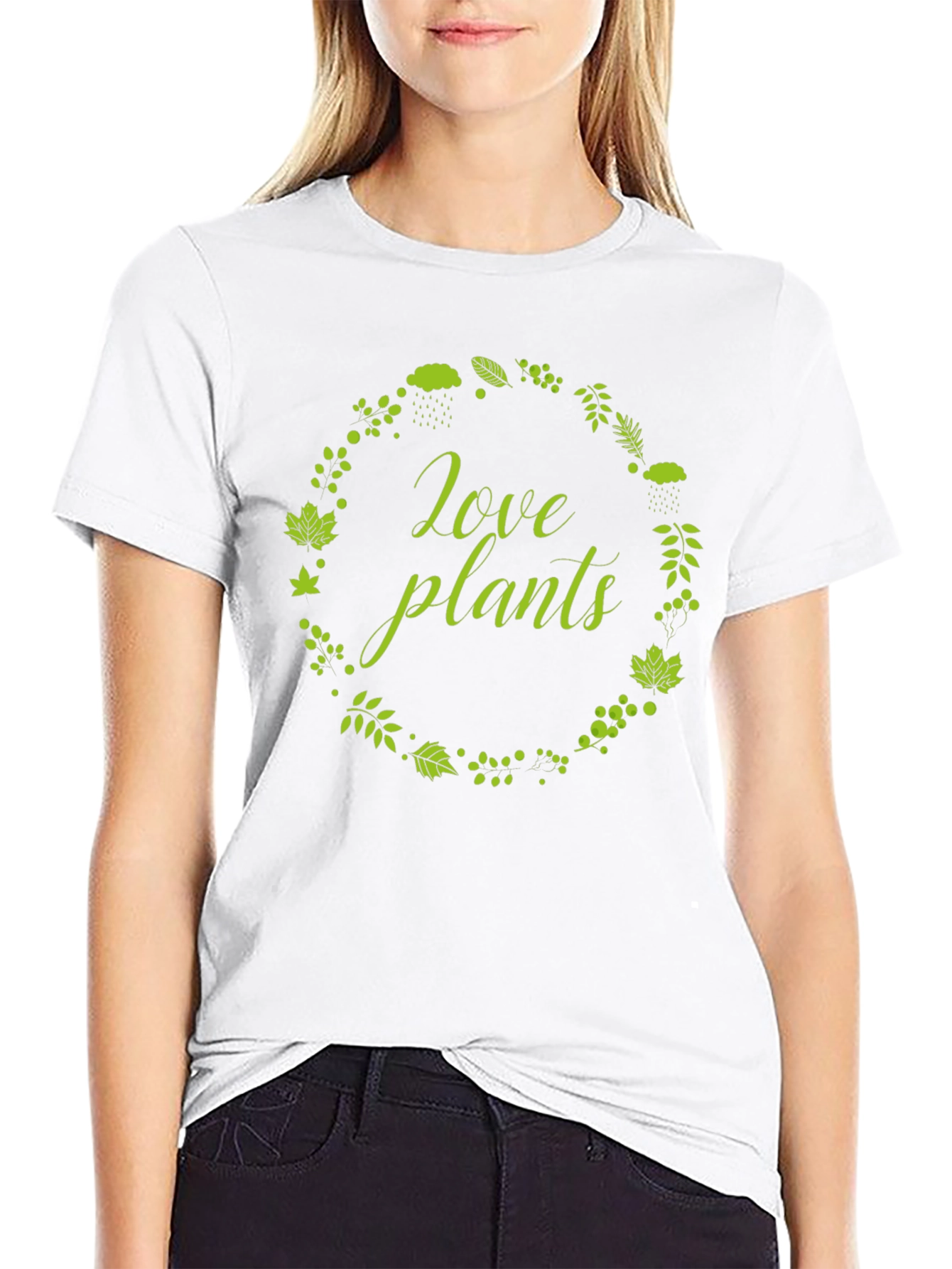 Love Plants Graphic T-Shirt - Black Cotton Tee