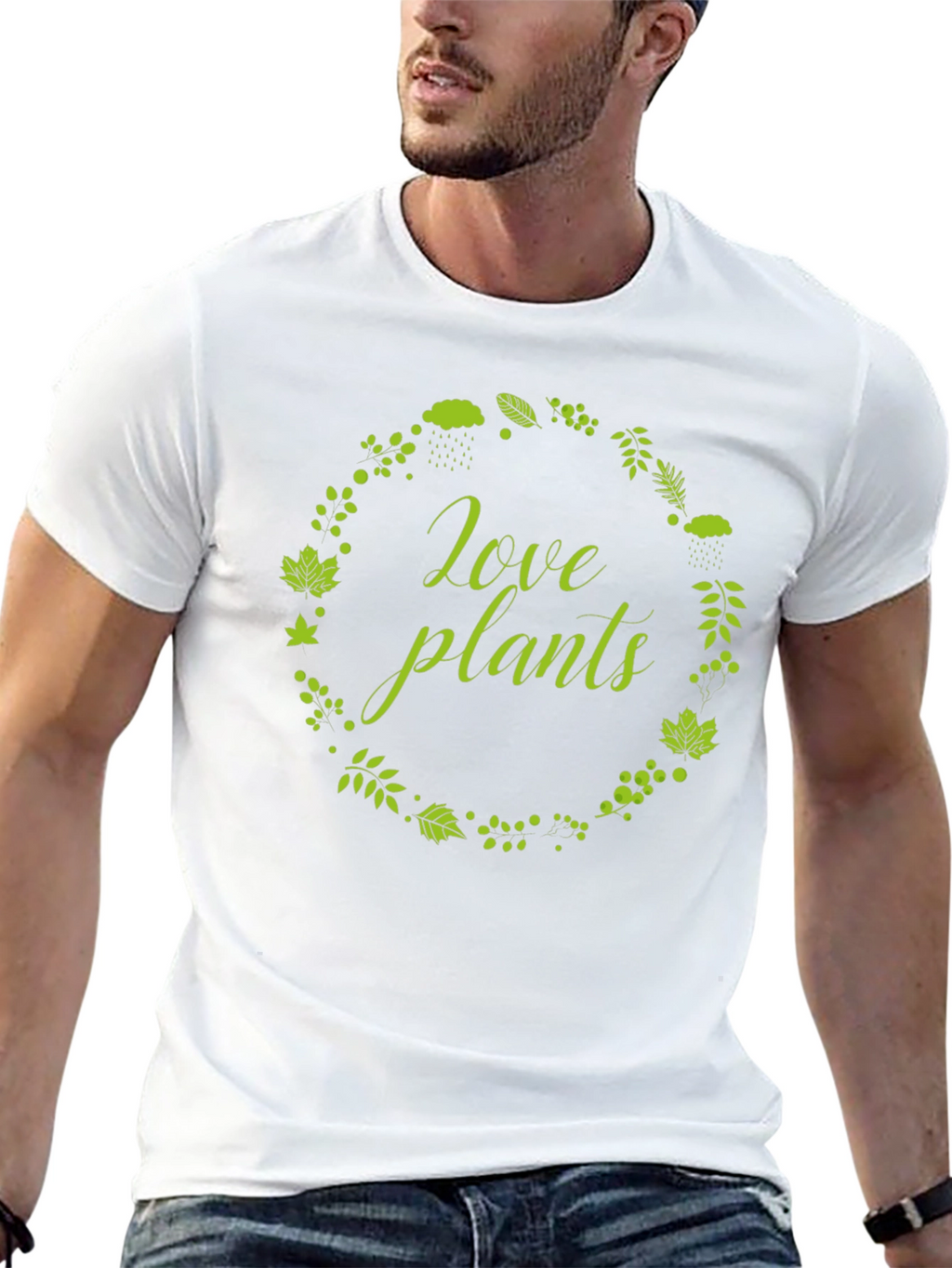 Love Plants Graphic T-Shirt - Black Cotton Tee