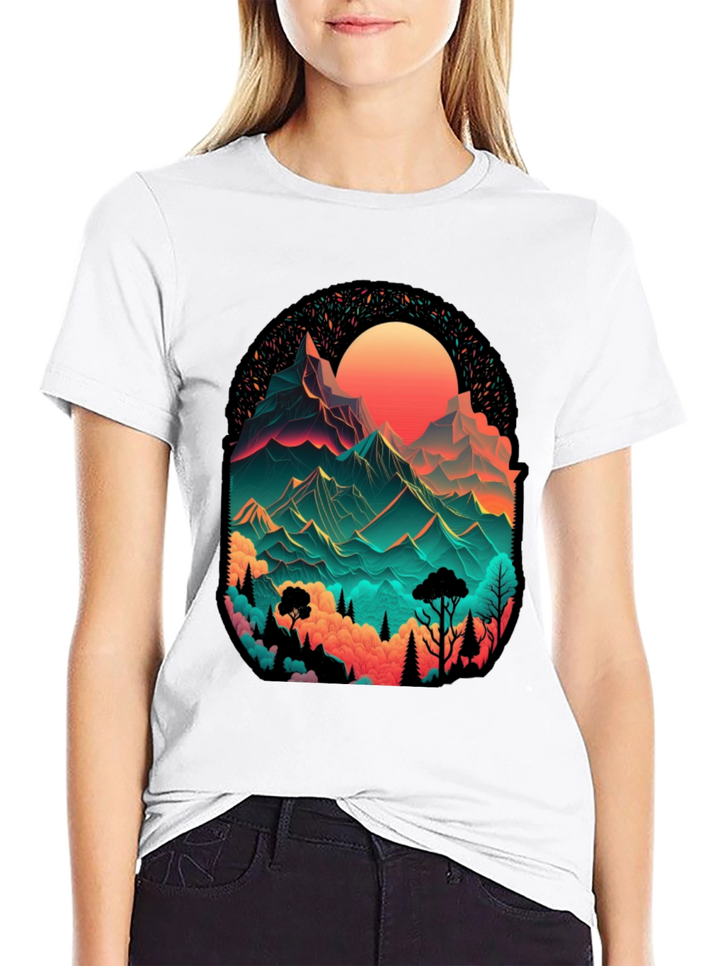 Mountain Vista Graphic Tee - Black