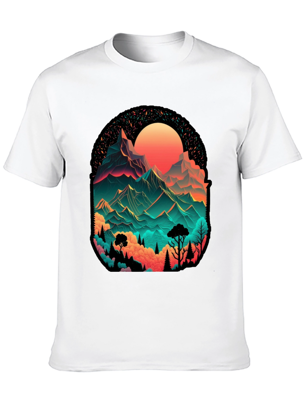 Mountain Vista Graphic Tee - Black
