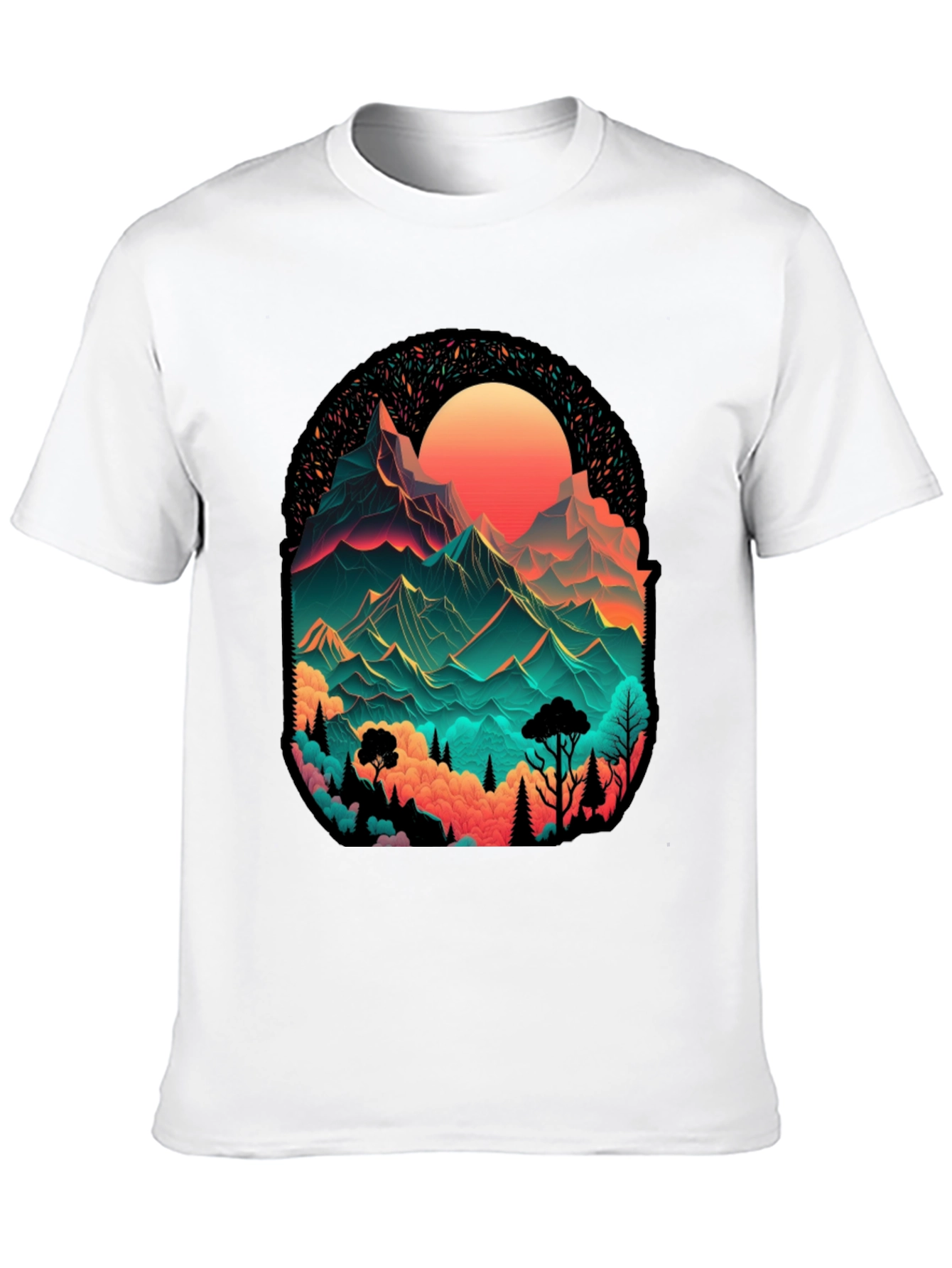 Mountain Vista Graphic Tee - Black