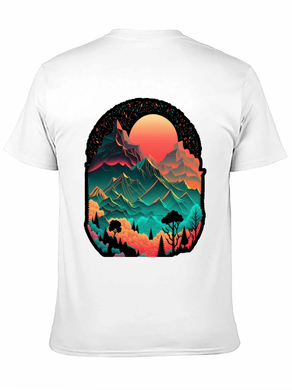 Mountain Vista Graphic Tee - Black