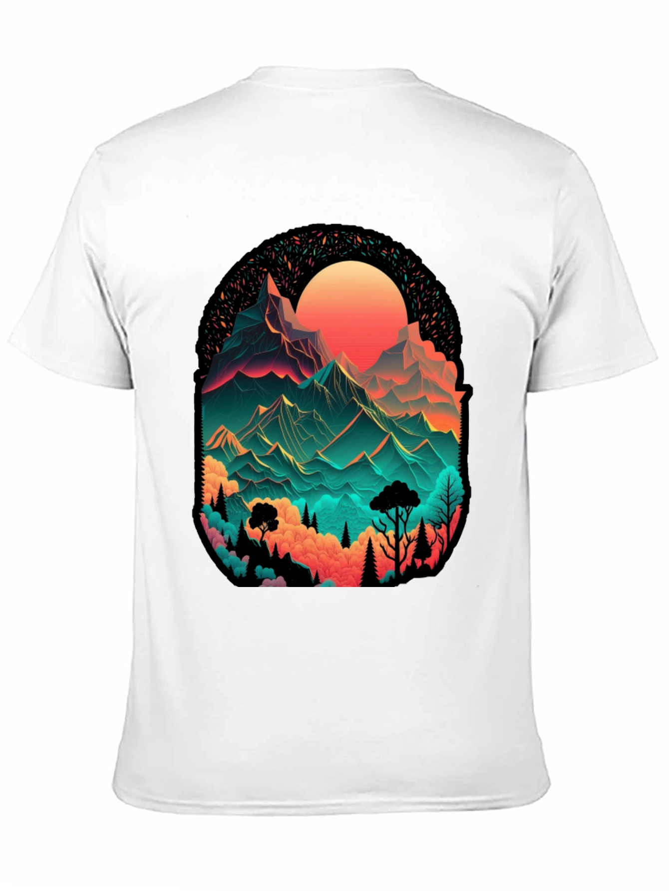 Mountain Vista Graphic Tee - Black