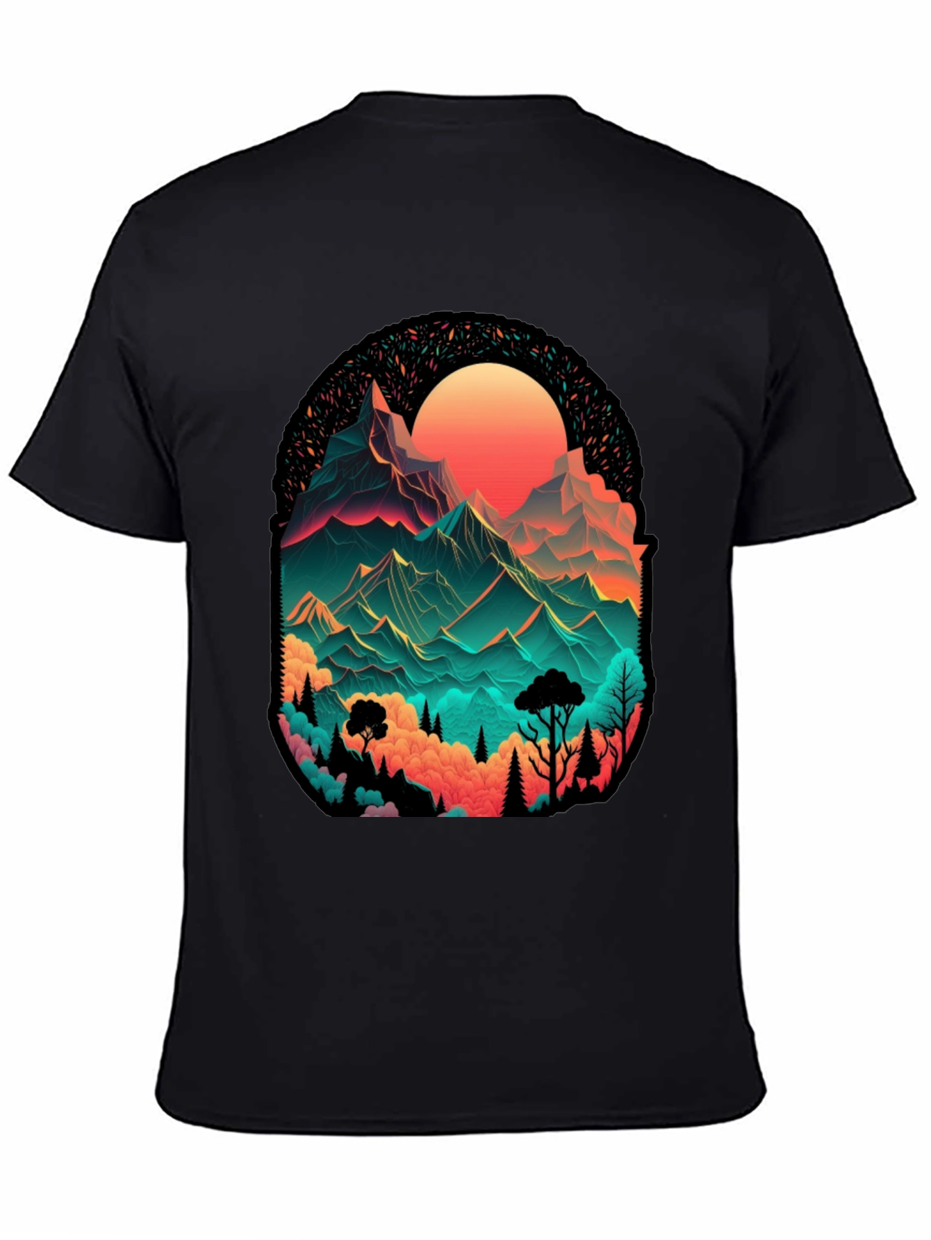 Mountain Vista Graphic Tee - Black