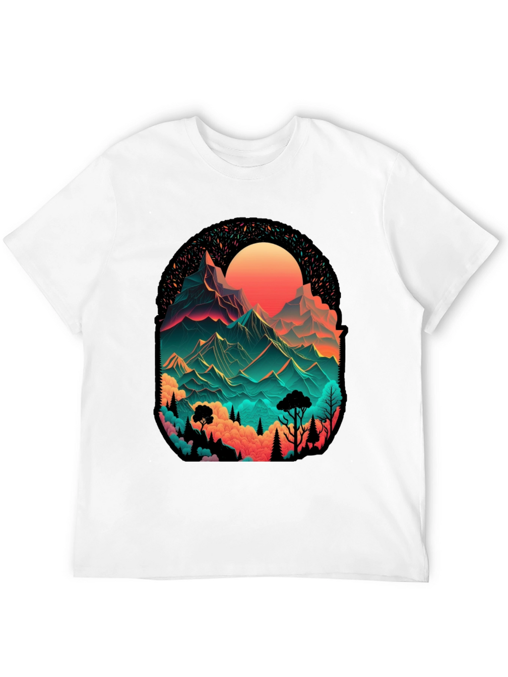Mountain Vista Graphic Tee - Black