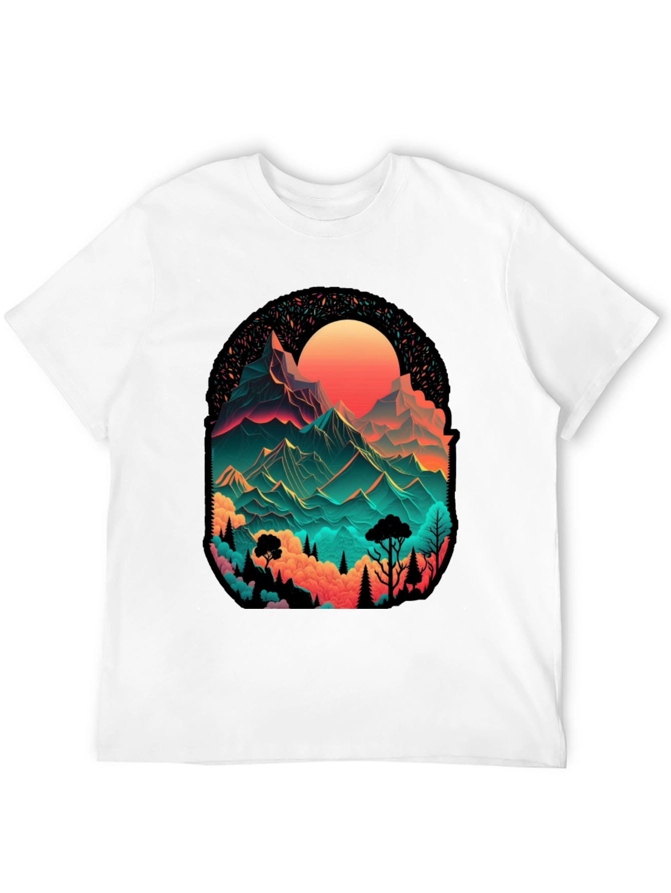 Mountain Vista Graphic Tee - Black