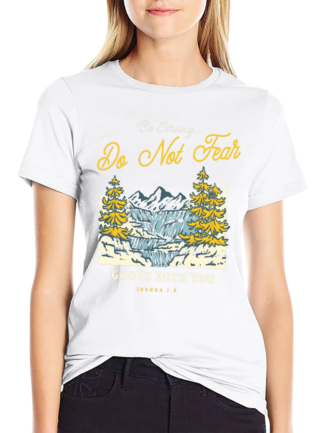 Be Strong T-Shirt: Christian Graphic Tee for Men