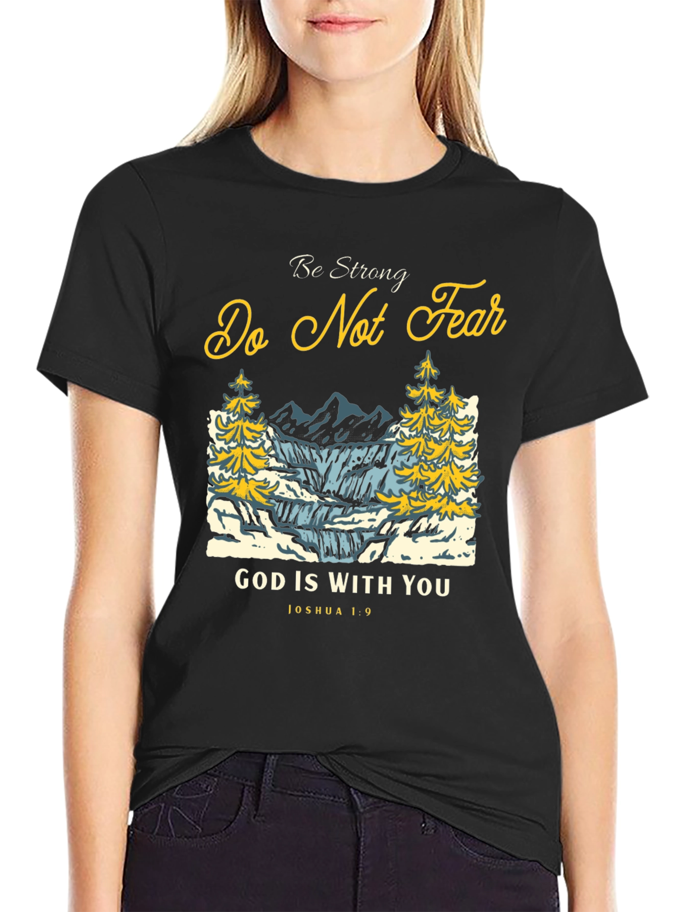 Be Strong T-Shirt: Christian Graphic Tee for Men