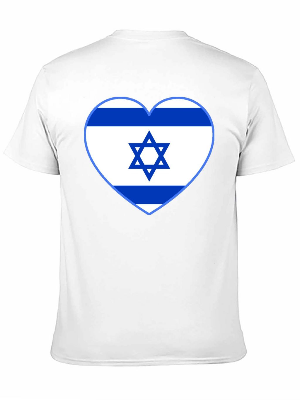 Israel Flag Heart T-Shirt - Show Your Support!