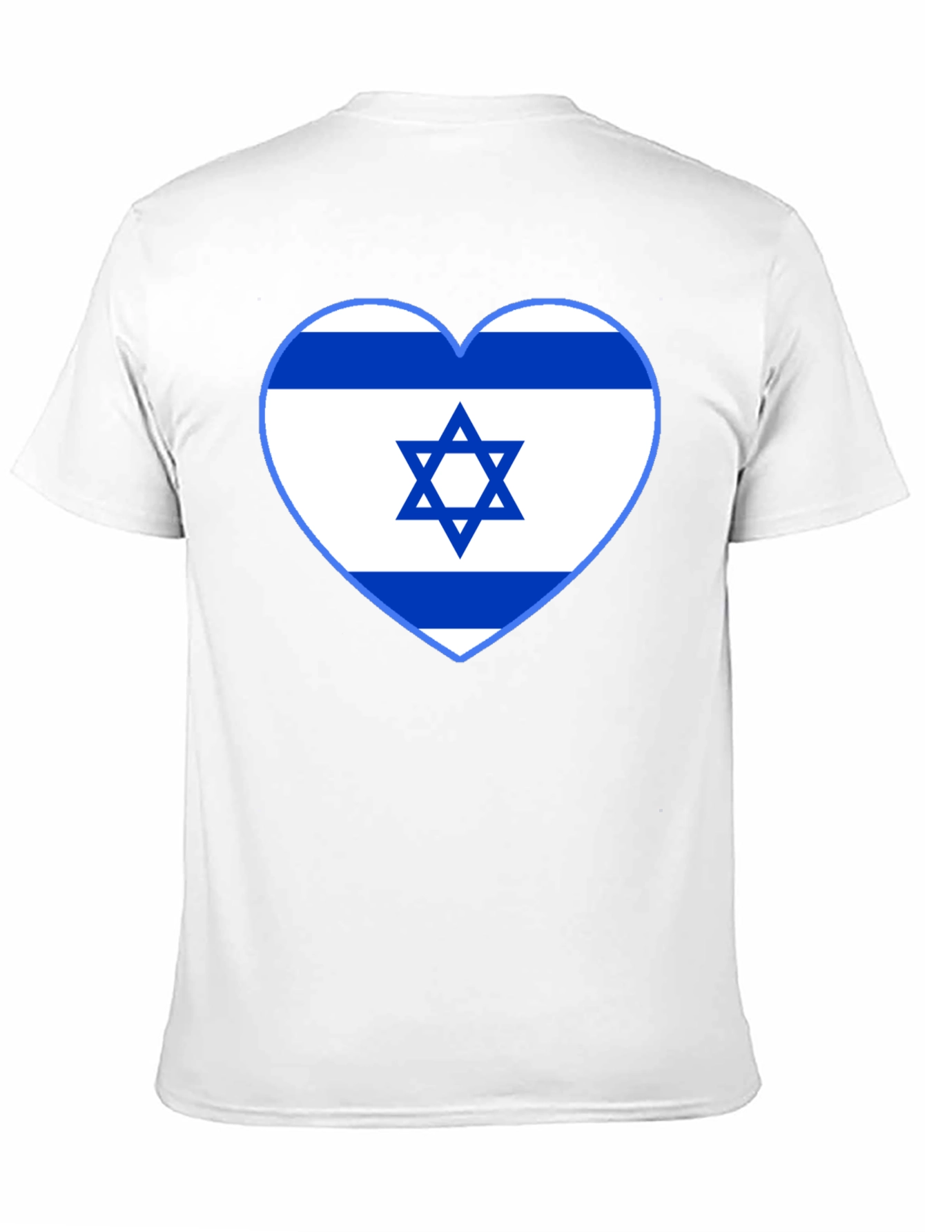 Israel Flag Heart T-Shirt - Show Your Support!