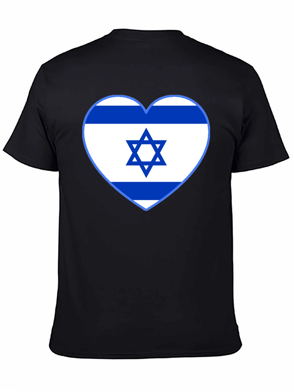 Israel Flag Heart T-Shirt - Show Your Support!