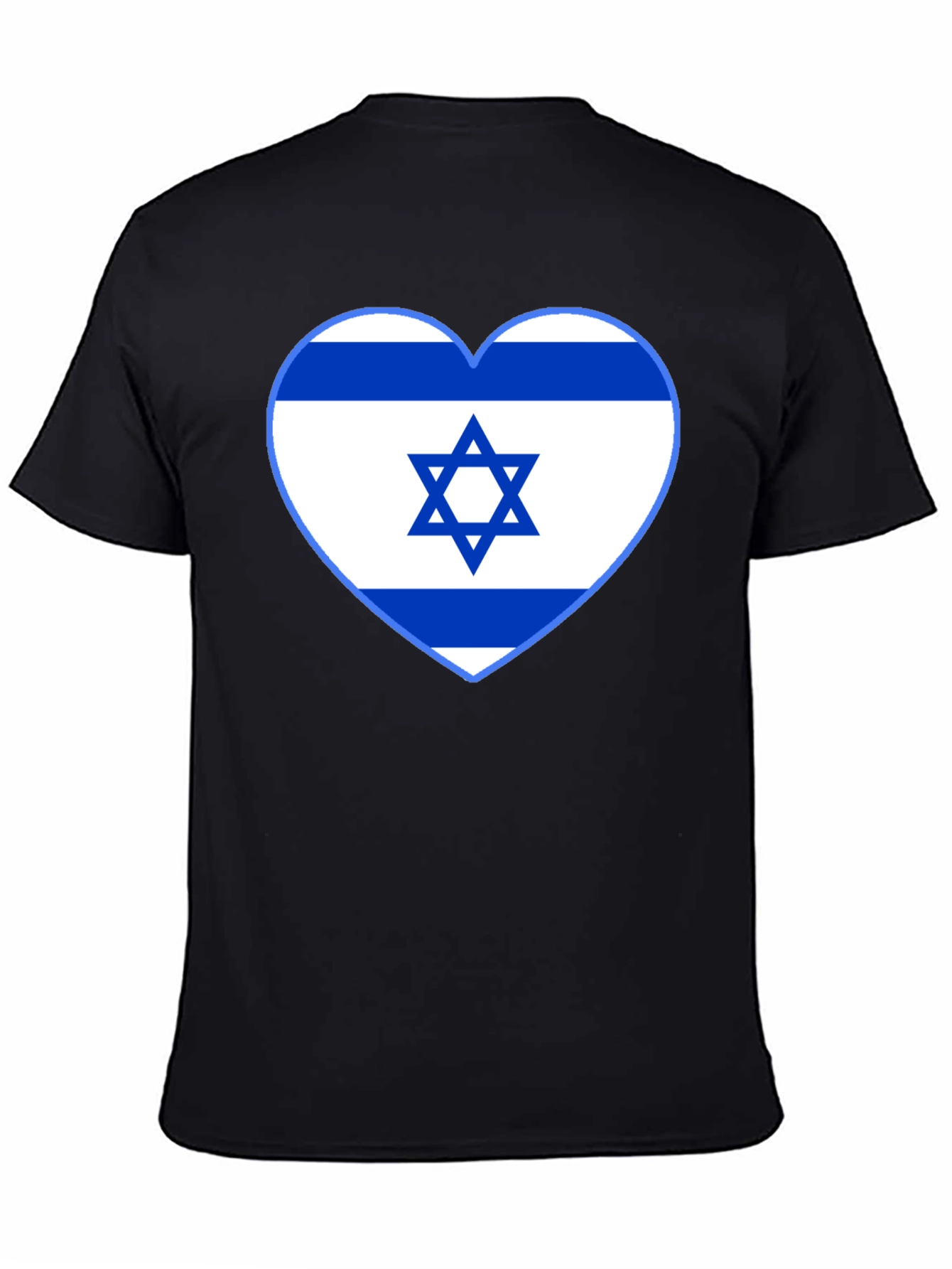 Israel Flag Heart T-Shirt - Show Your Support!