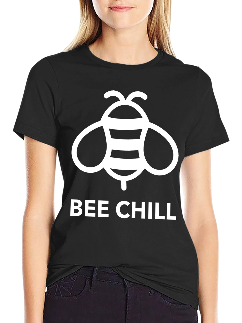 Bee Chill Graphic T-Shirt - Mens Black Tee