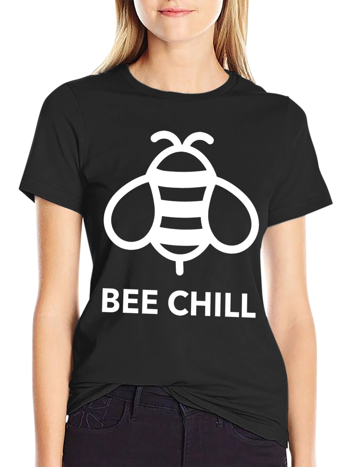 Bee Chill Graphic T-Shirt - Mens Black Tee