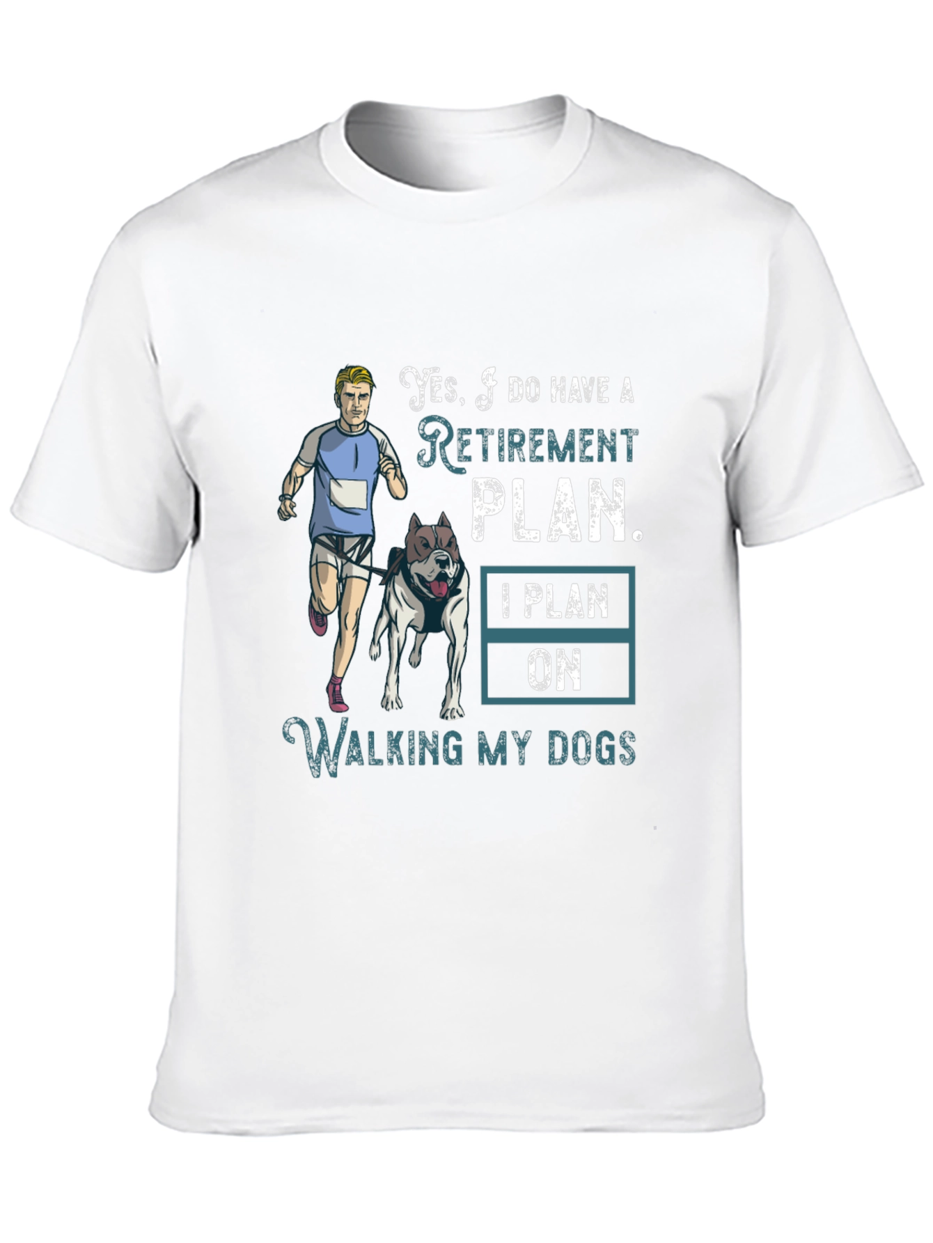 Dog Walking Retirement Plan T-Shirt