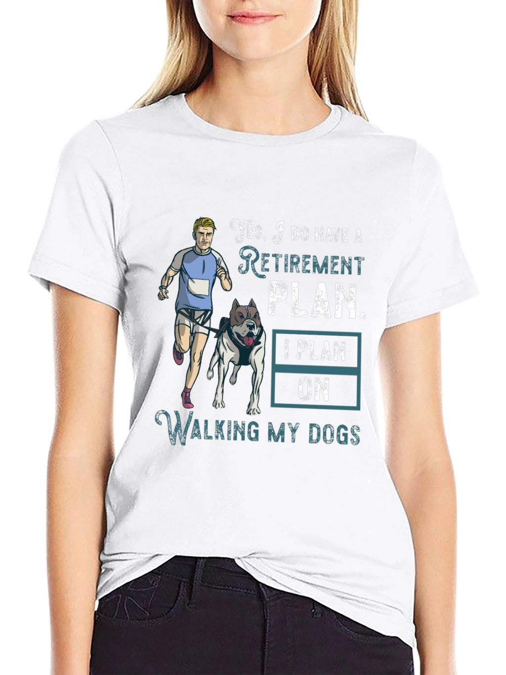 Dog Walking Retirement Plan T-Shirt