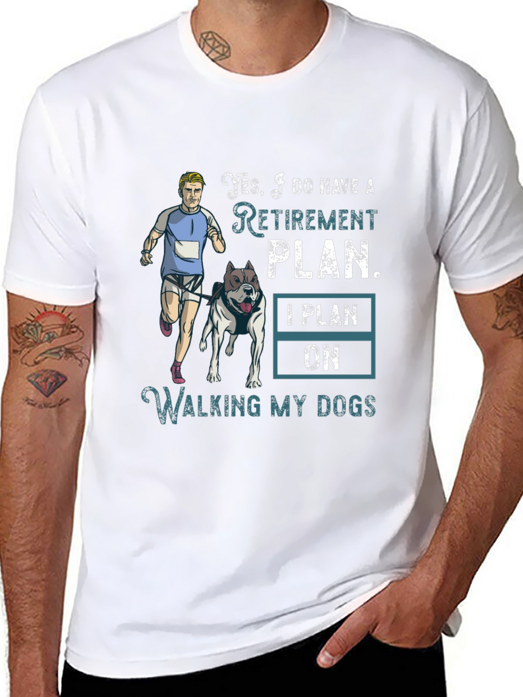 Dog Walking Retirement Plan T-Shirt