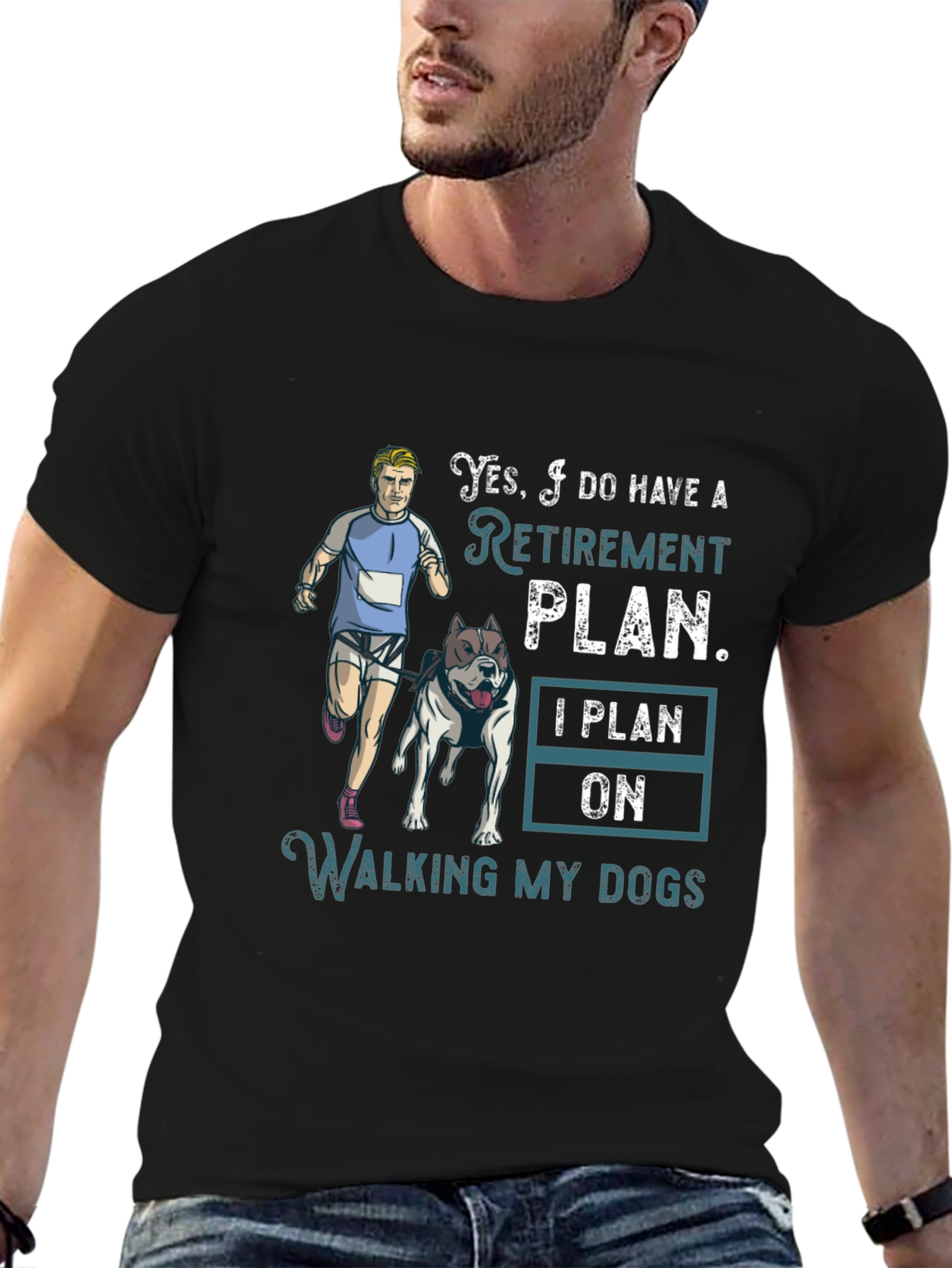 Dog Walking Retirement Plan T-Shirt