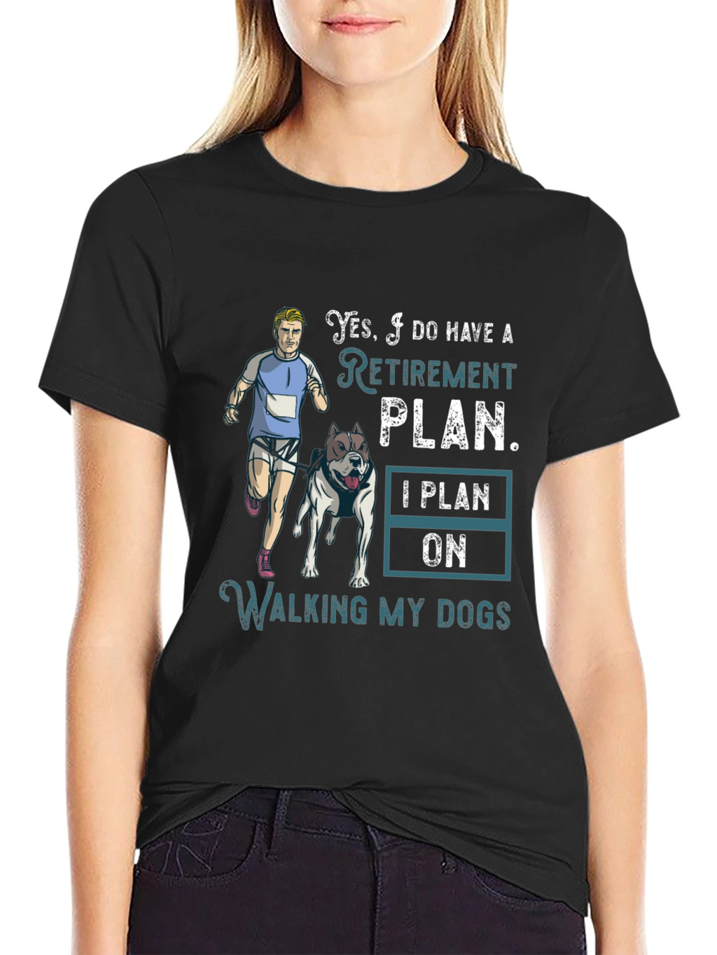 Dog Walking Retirement Plan T-Shirt