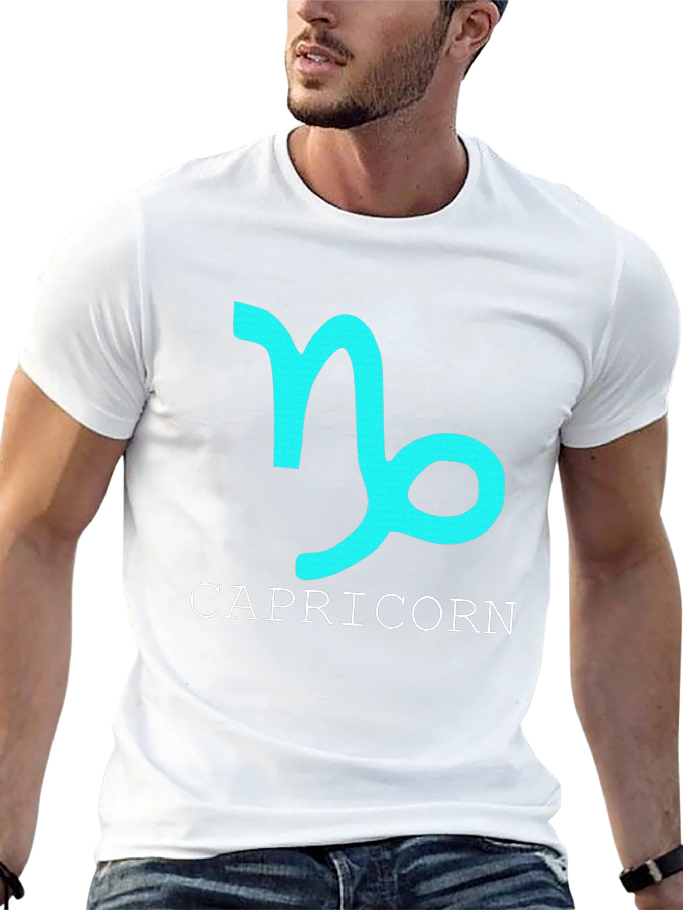 Capricorn Zodiac Sign Black T-Shirt