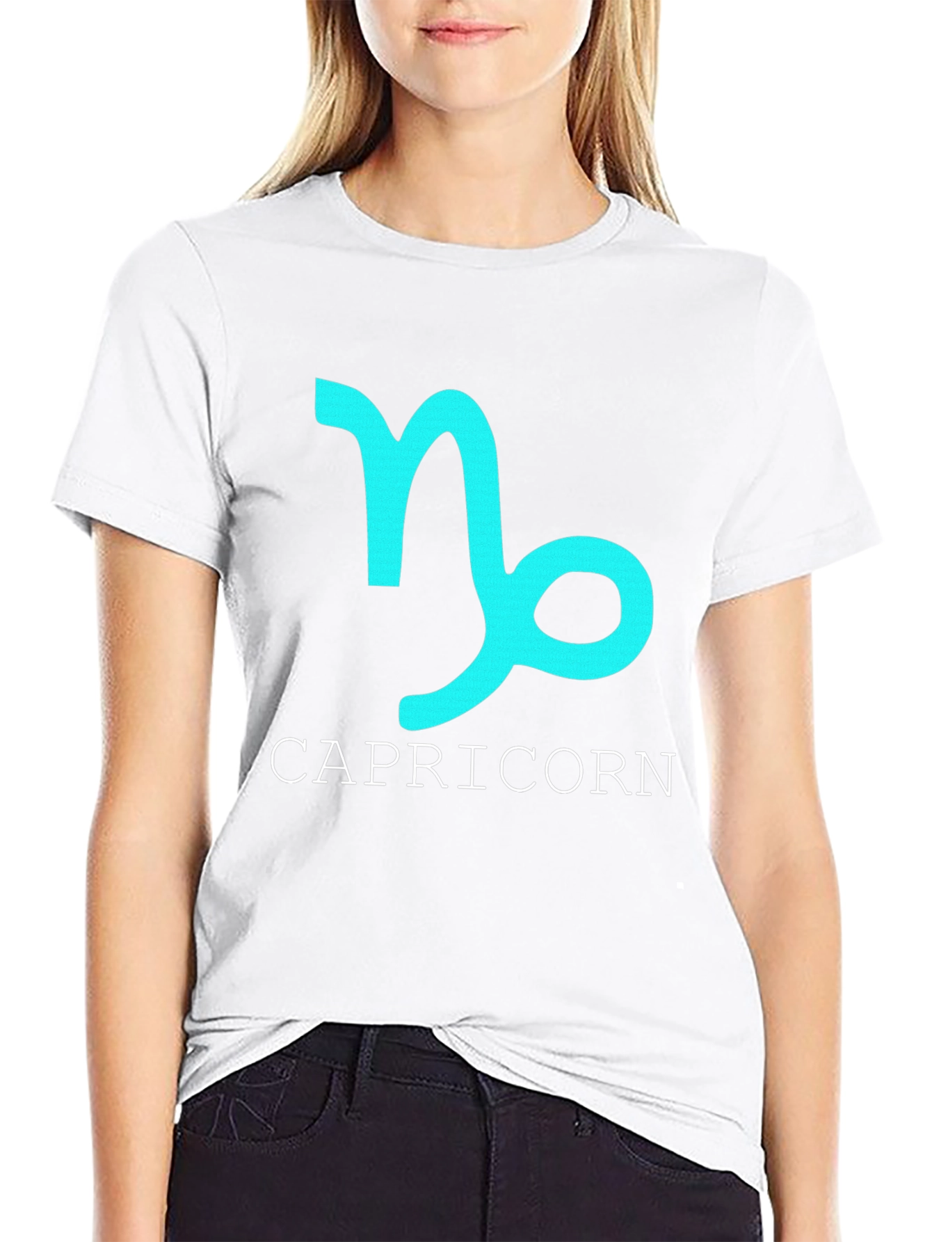 Capricorn Zodiac Sign Black T-Shirt