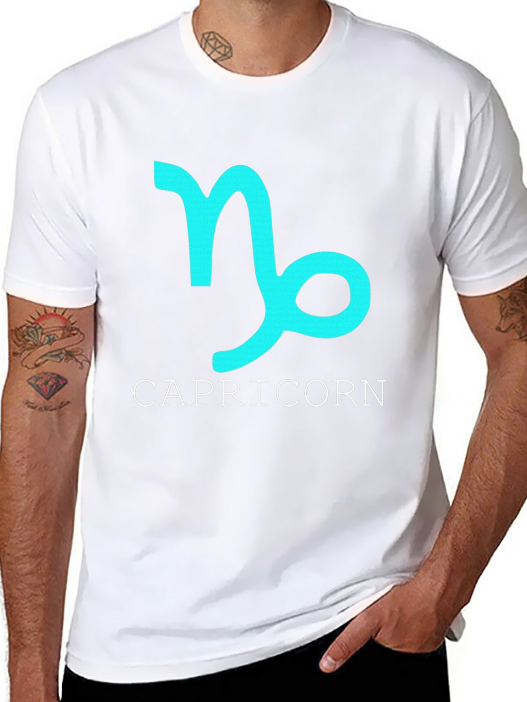 Capricorn Zodiac Sign Black T-Shirt
