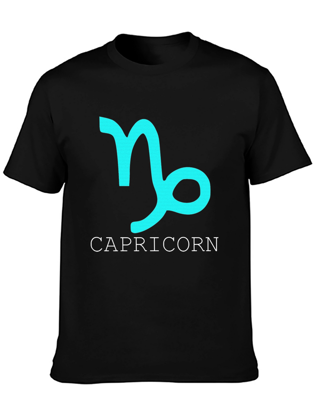Capricorn Zodiac Sign Black T-Shirt