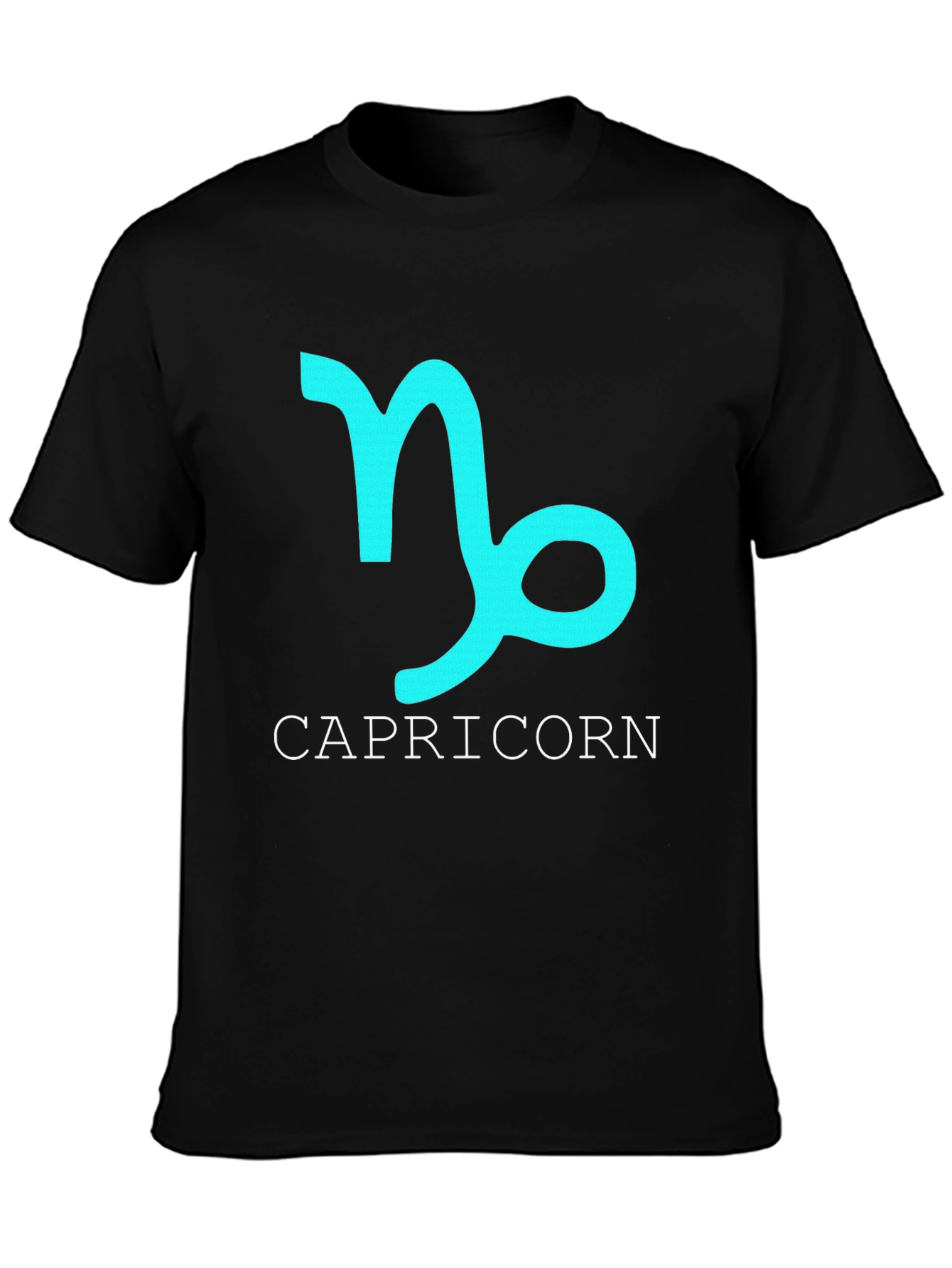 Capricorn Zodiac Sign Black T-Shirt