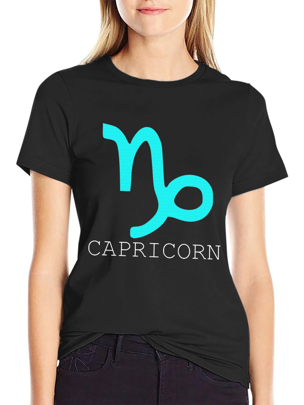 Capricorn Zodiac Sign Black T-Shirt