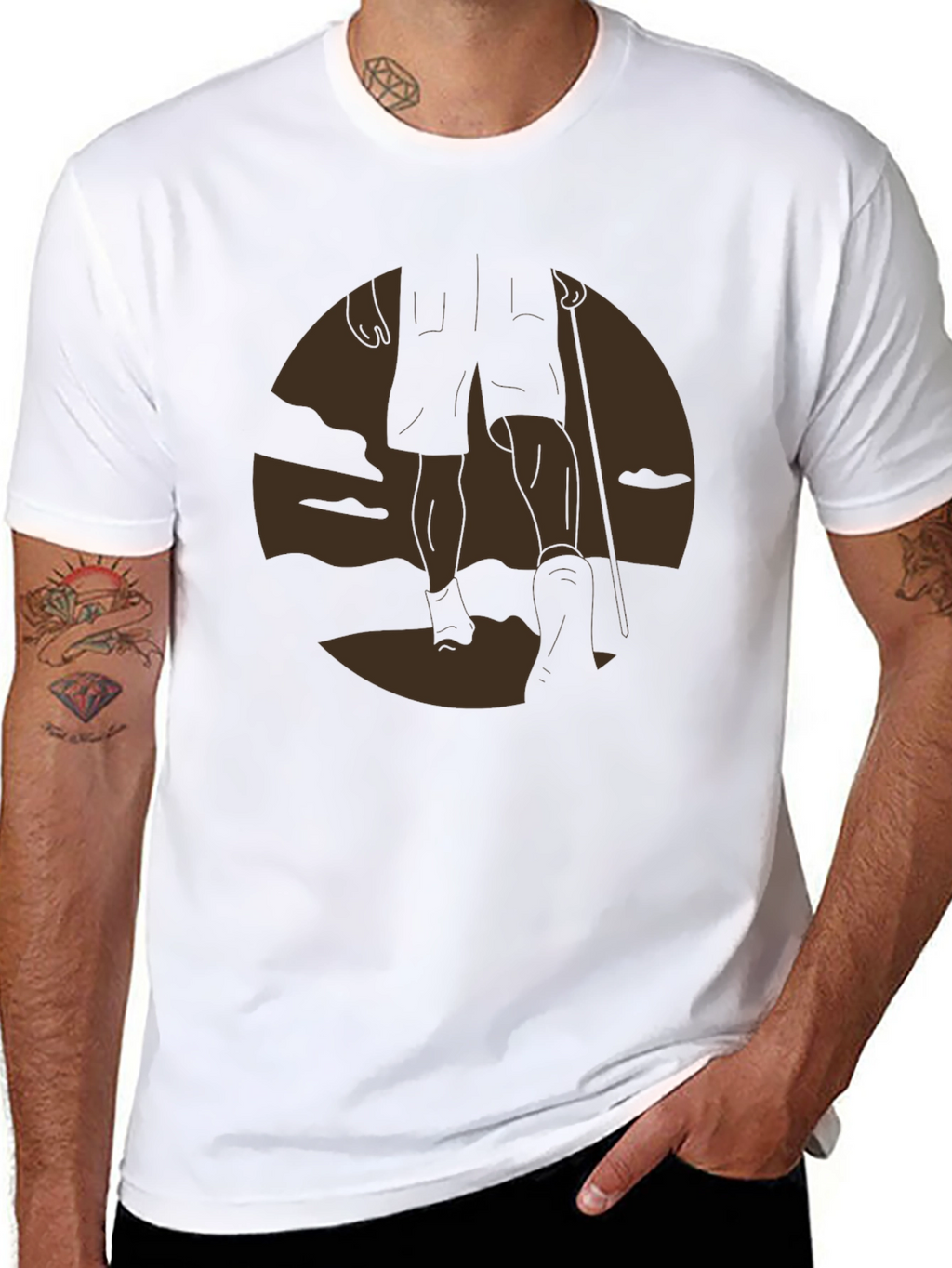 Hiker Silhouette Graphic Tee