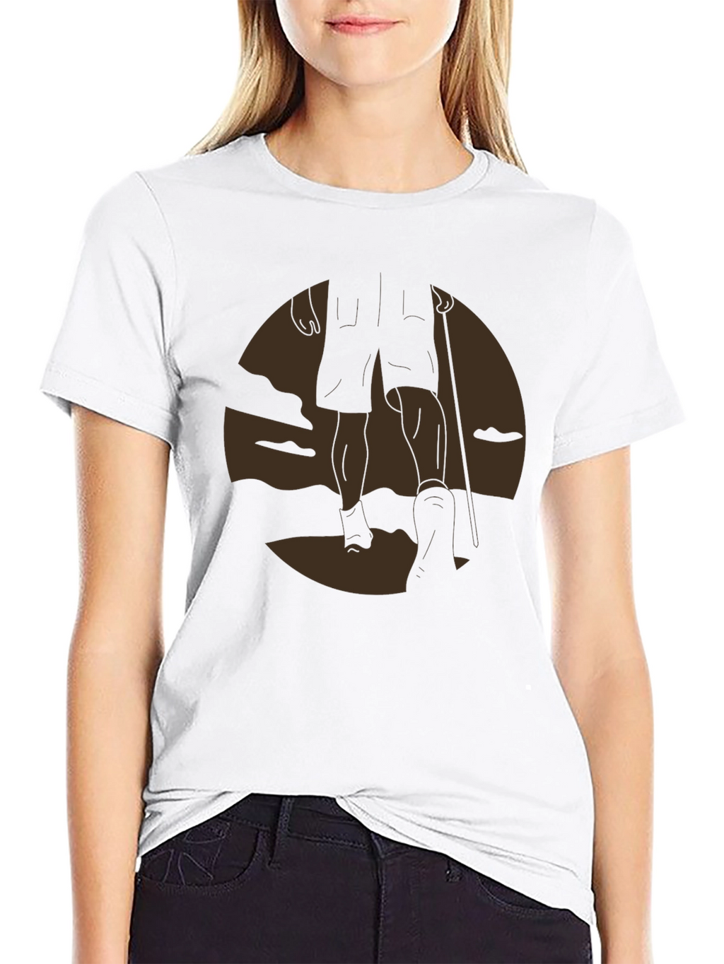 Hiker Silhouette Graphic Tee