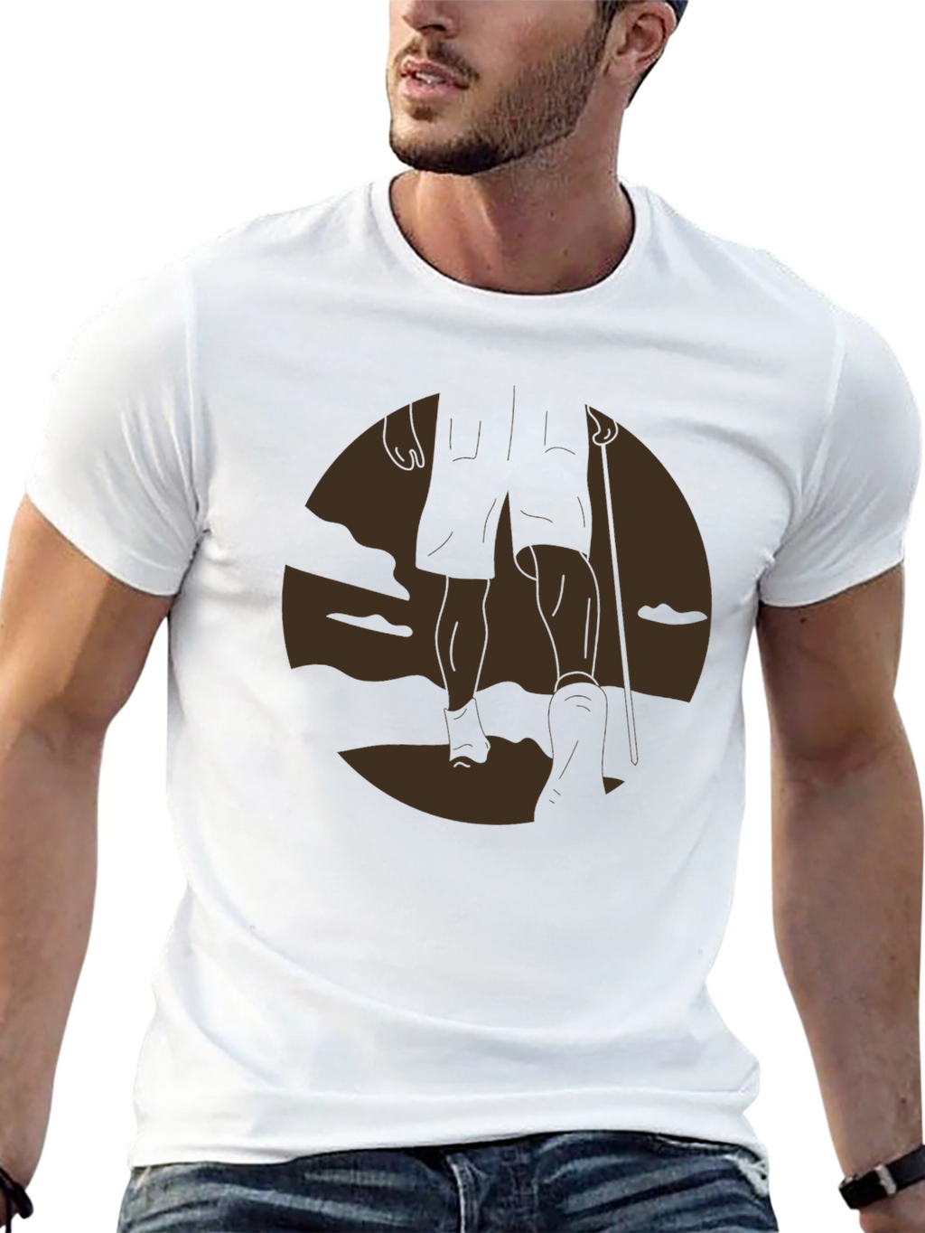 Hiker Silhouette Graphic Tee